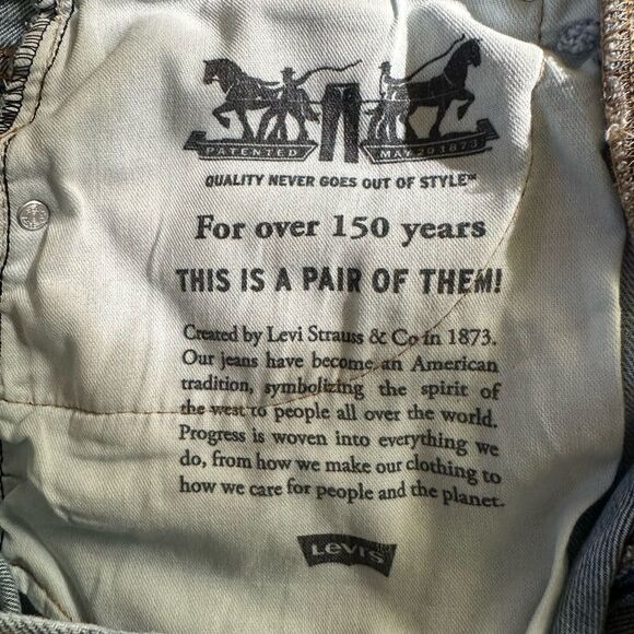 Levi’s 505 Jeans Size 31 x 30 Faded Classic Straight Leg - Picture 8 of 11